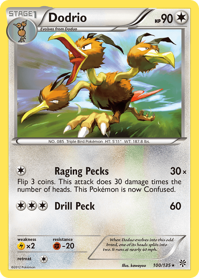 Carta Dodrio 100/135 do set Plasma Storm — Pokémon TCG | Bynx