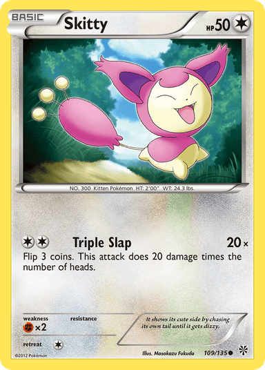 Carta Skitty 109/135 do set Plasma Storm — Pokémon TCG | Bynx