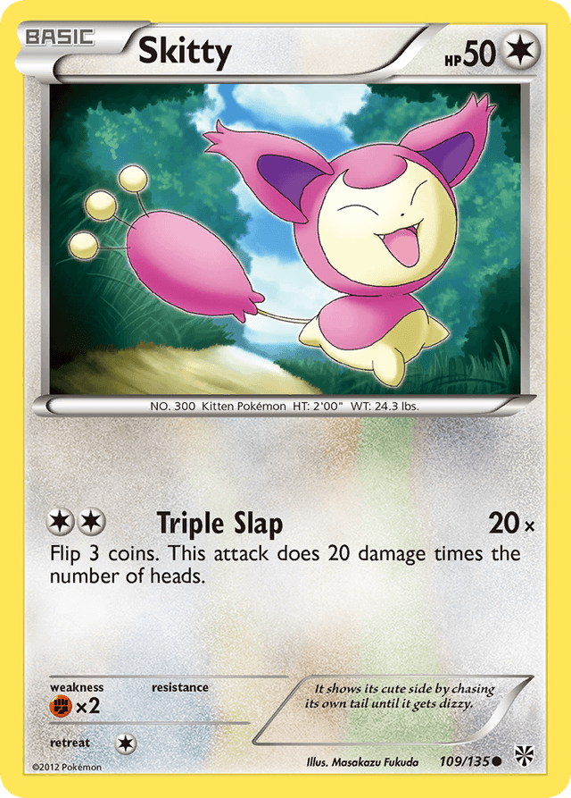 Carta Skitty 109/135 do set Plasma Storm — Pokémon TCG | Bynx