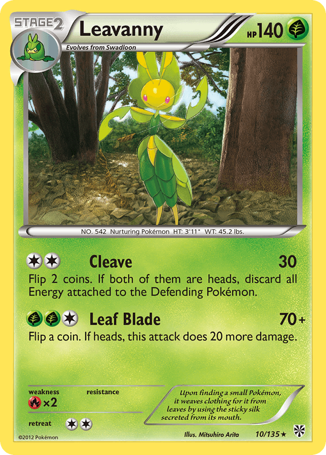 Carta Leavanny 10/135 do set Plasma Storm — Pokémon TCG | Bynx