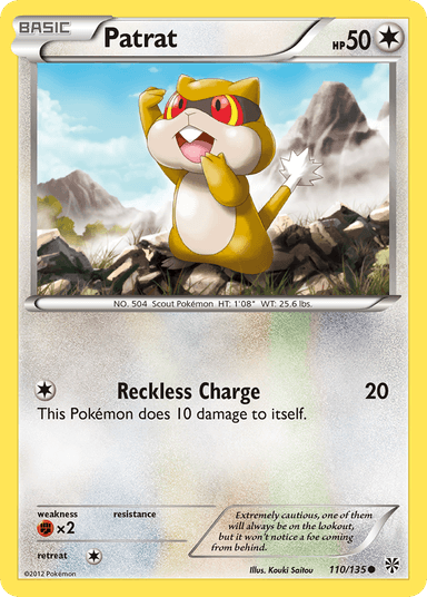 Carta Patrat 110/135 do set Plasma Storm — Pokémon TCG | Bynx