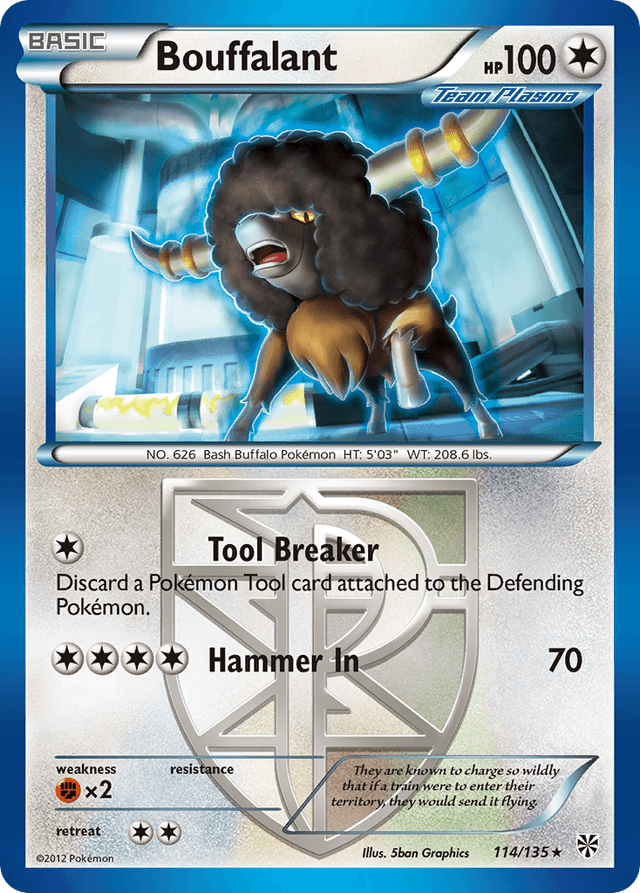 Carta Bouffalant 114/135 do set Plasma Storm — Pokémon TCG | Bynx