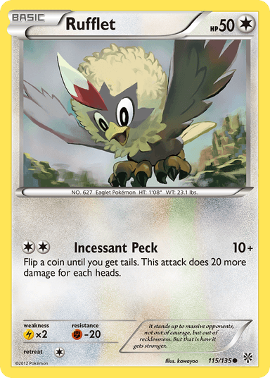 Carta Rufflet 115/135 do set Plasma Storm — Pokémon TCG | Bynx