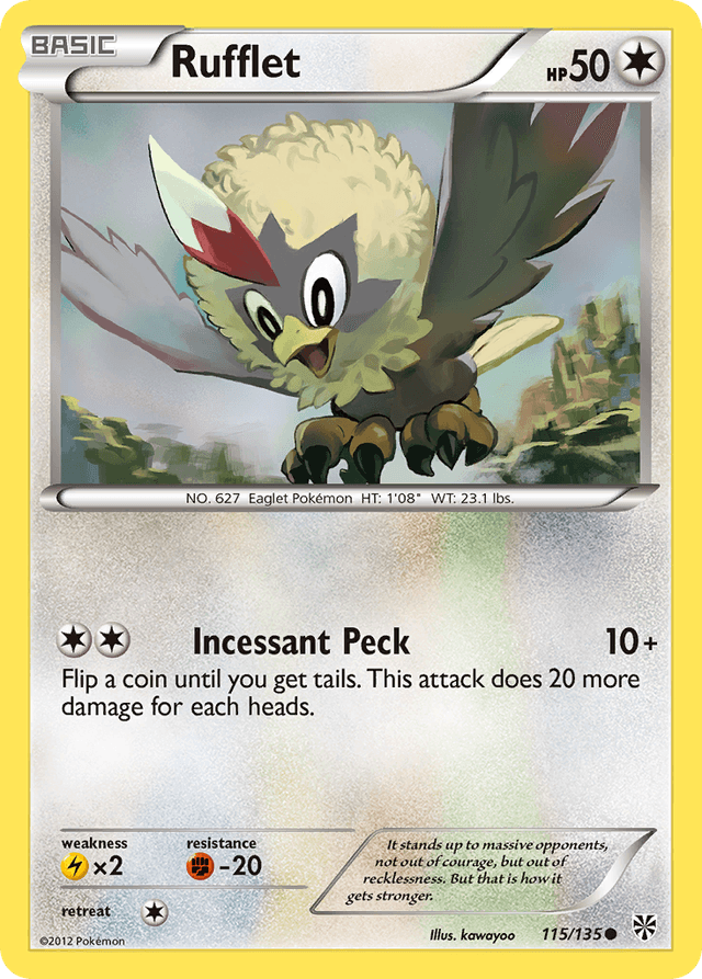 Carta Rufflet 115/135 do set Plasma Storm — Pokémon TCG | Bynx