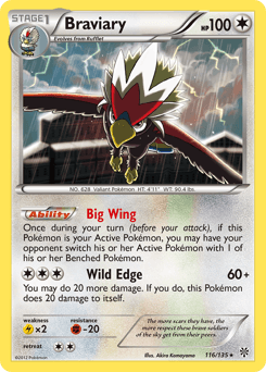 Braviary 116/135 — Tempestade de Plasma