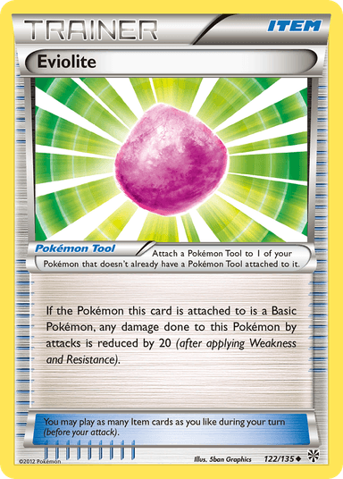Carta Eviolite 122/135 do set Plasma Storm — Pokémon TCG | Bynx