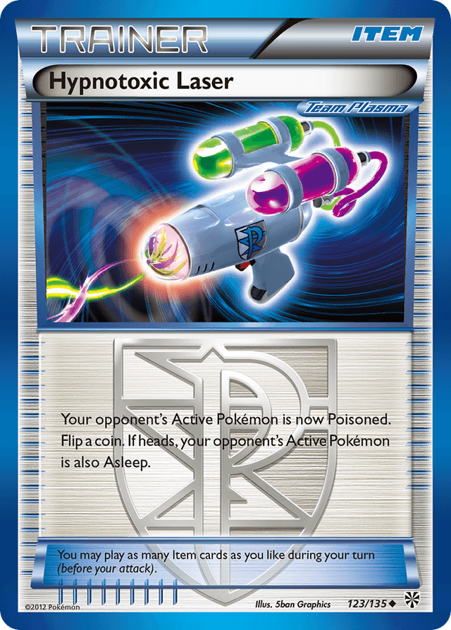 Carta Hypnotoxic Laser 123/135 do set Plasma Storm — Pokémon TCG | Bynx