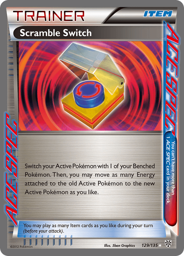 Carta Scramble Switch 129/135 do set Plasma Storm — Pokémon TCG | Bynx