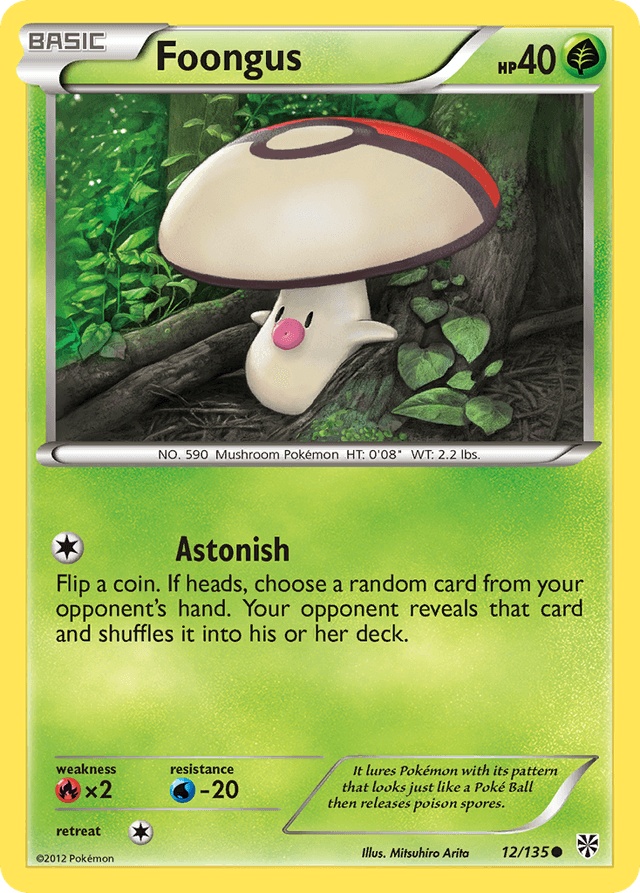 Carta Foongus 12/135 do set Plasma Storm — Pokémon TCG | Bynx