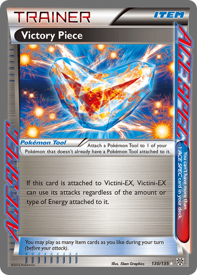 Carta Victory Piece 130/135 do set Plasma Storm — Pokémon TCG | Bynx