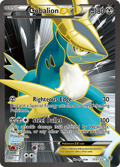Carta Cobalion-EX 133/135 do set Plasma Storm — Pokémon TCG | Bynx