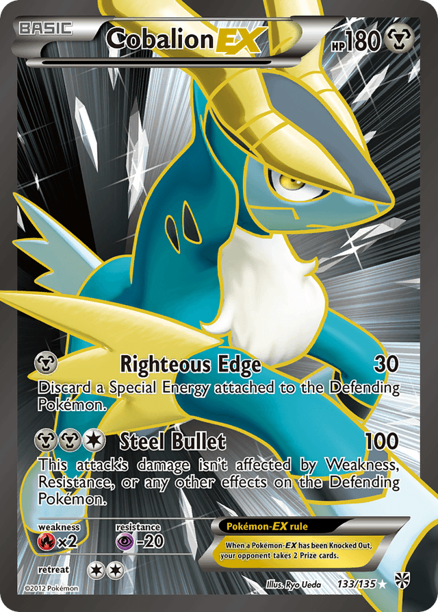 Carta Cobalion-EX 133/135 do set Plasma Storm — Pokémon TCG | Bynx