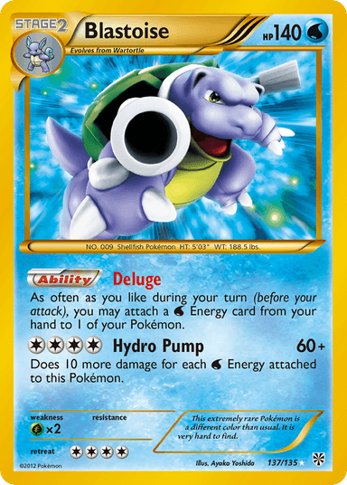Carta Blastoise 137/135 do set Plasma Storm — Pokémon TCG | Bynx