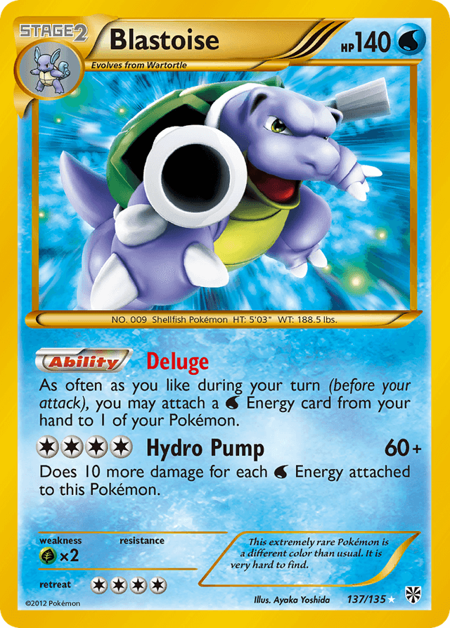 Carta Blastoise 137/135 do set Plasma Storm — Pokémon TCG | Bynx