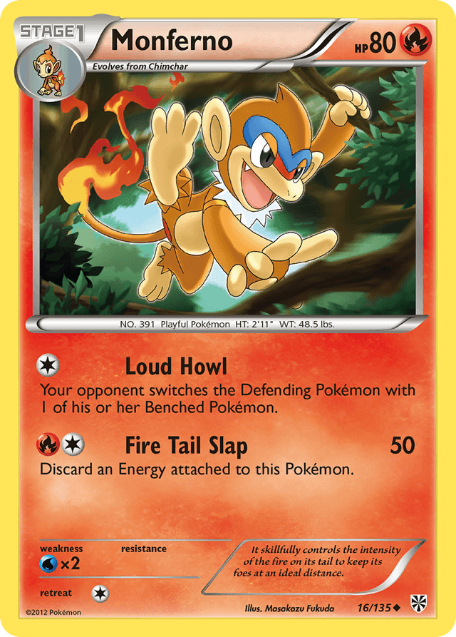 Carta Monferno 16/135 do set Plasma Storm — Pokémon TCG | Bynx