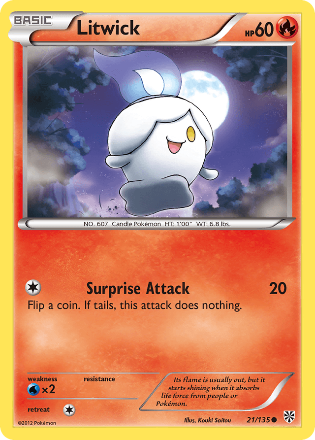 Carta Litwick 21/135 do set Plasma Storm — Pokémon TCG | Bynx