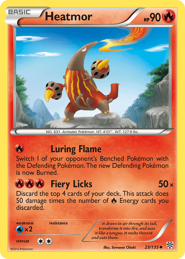 Carta Heatmor 23/135 do set Plasma Storm — Pokémon TCG | Bynx