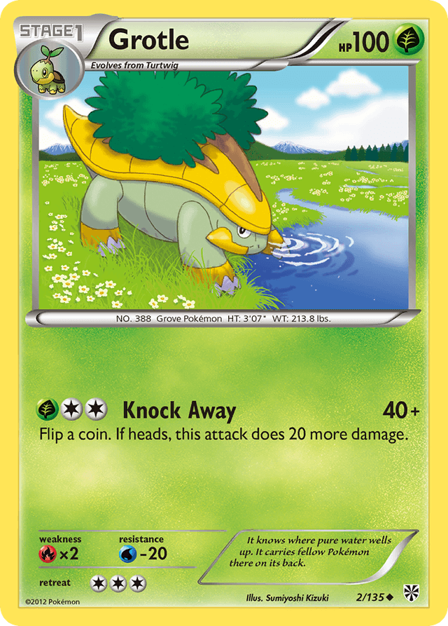 Carta Grotle 2/135 do set Plasma Storm — Pokémon TCG | Bynx