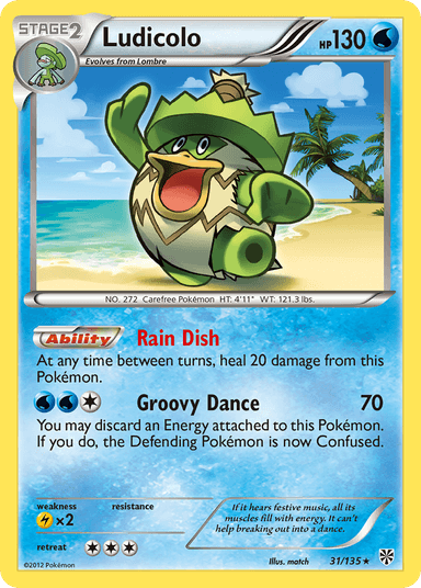 Carta Ludicolo 31/135 do set Plasma Storm — Pokémon TCG | Bynx