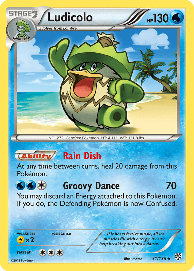 Carta Ludicolo 31/135 do set Plasma Storm — Pokémon TCG | Bynx