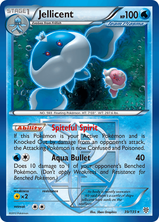 Carta Jellicent 39/135 do set Plasma Storm — Pokémon TCG | Bynx