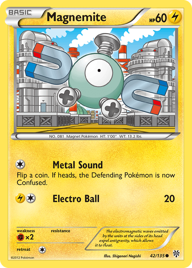 Carta Magnemite 42/135 do set Plasma Storm — Pokémon TCG | Bynx