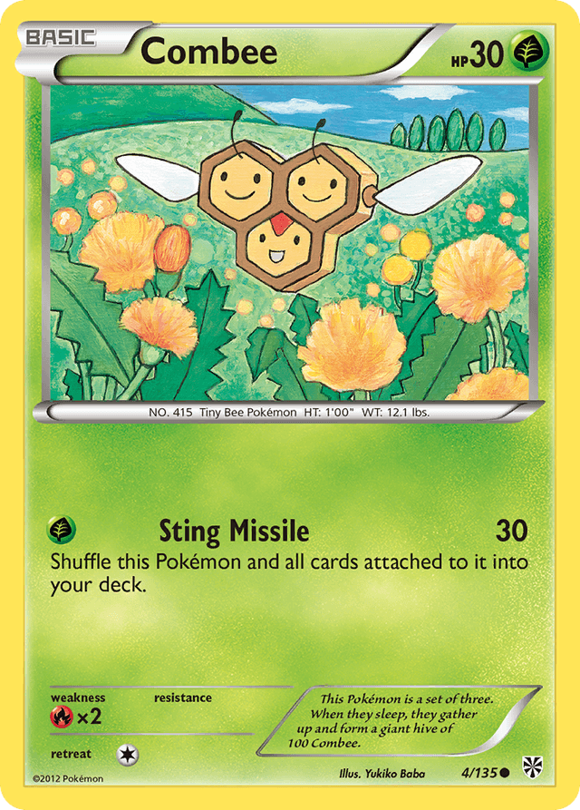 Carta Combee 4/135 do set Plasma Storm — Pokémon TCG | Bynx