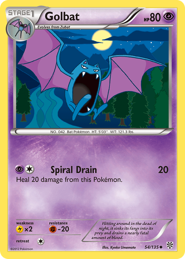 Carta Golbat 54/135 do set Plasma Storm — Pokémon TCG | Bynx
