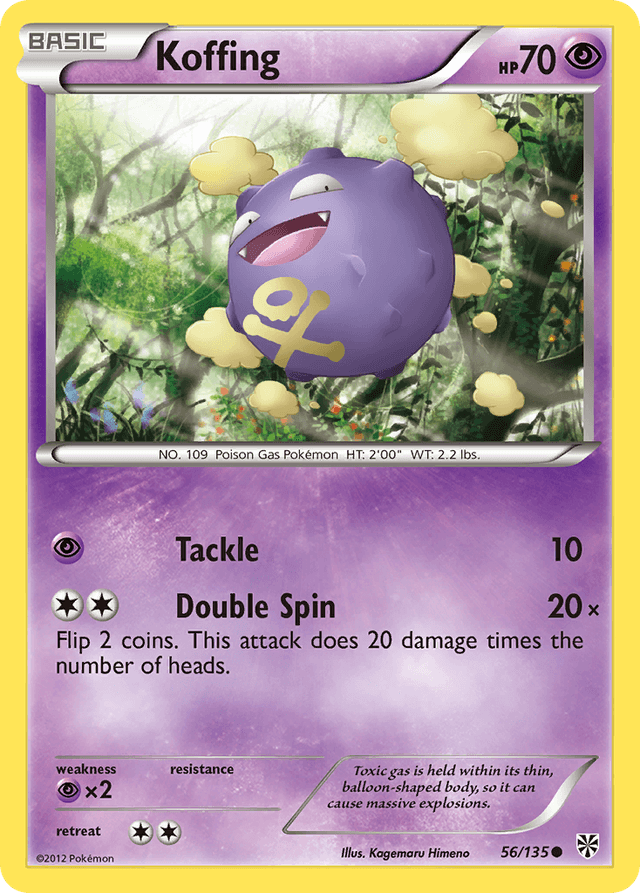 Carta Koffing 56/135 do set Plasma Storm — Pokémon TCG | Bynx