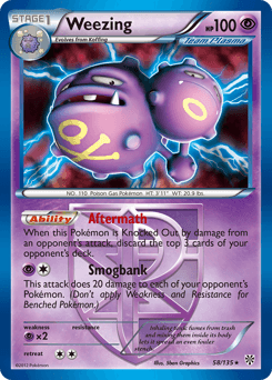Weezing 58/135 — Tempestade de Plasma