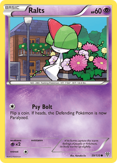 Carta Ralts 59/135 do set Plasma Storm — Pokémon TCG | Bynx