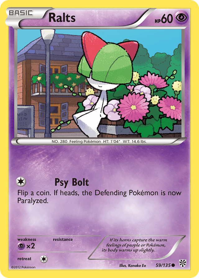 Carta Ralts 59/135 do set Plasma Storm — Pokémon TCG | Bynx