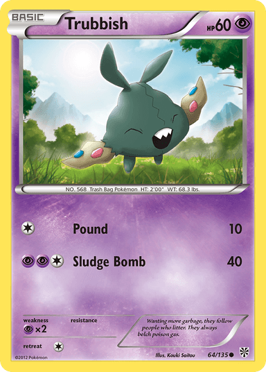 Carta Trubbish 64/135 do set Plasma Storm — Pokémon TCG | Bynx