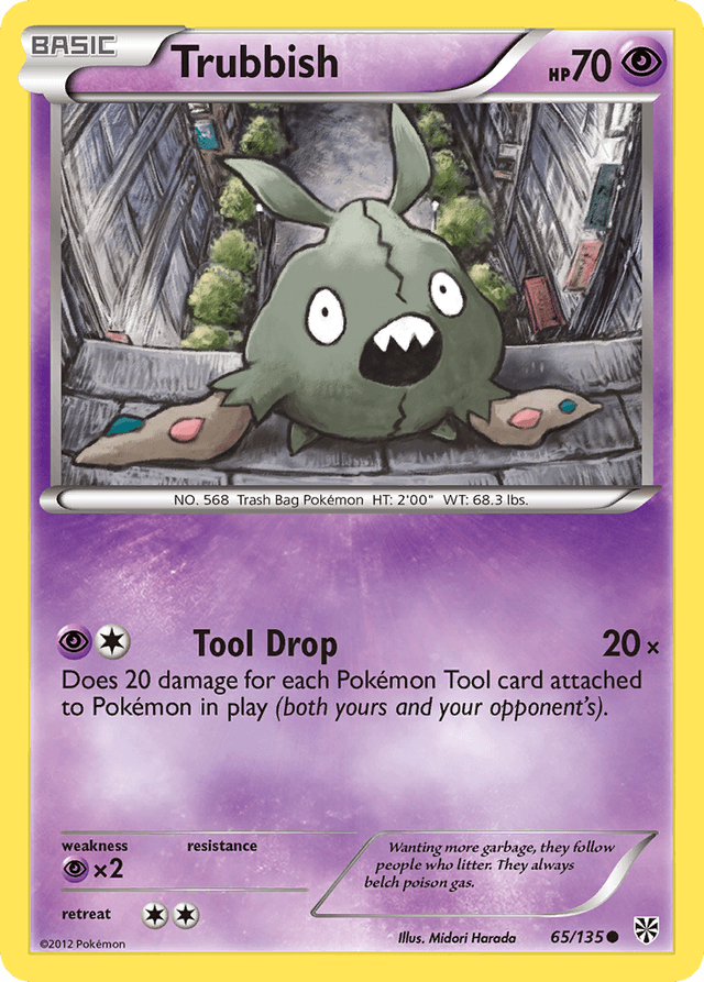 Carta Trubbish 65/135 do set Plasma Storm — Pokémon TCG | Bynx