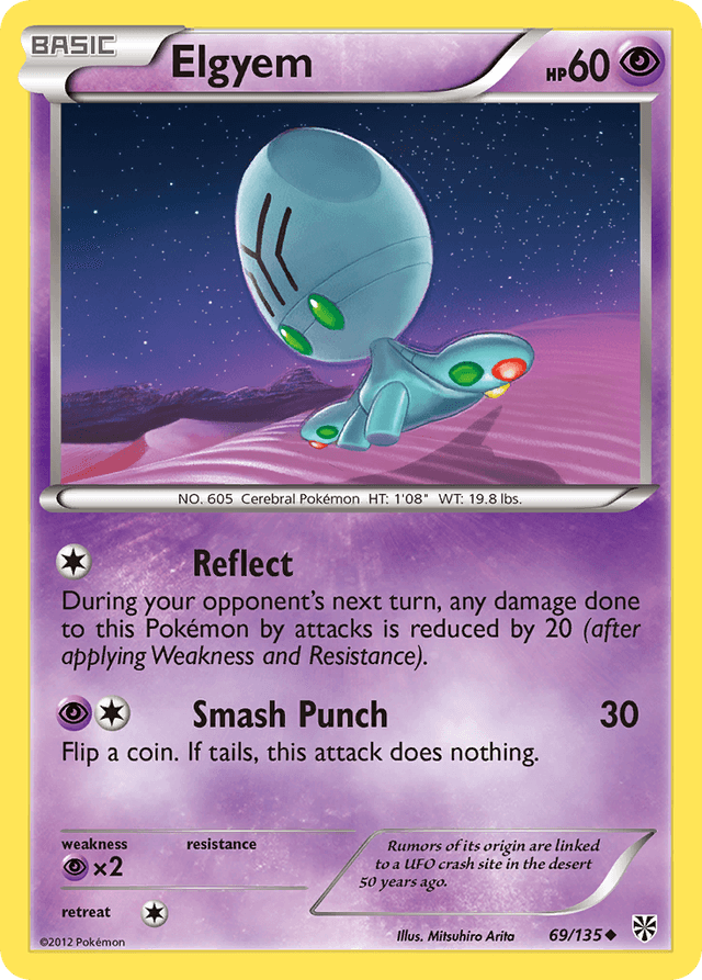 Carta Elgyem 69/135 do set Plasma Storm — Pokémon TCG | Bynx