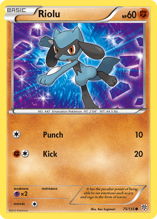 Carta Riolu 75/135 do set Plasma Storm — Pokémon TCG | Bynx