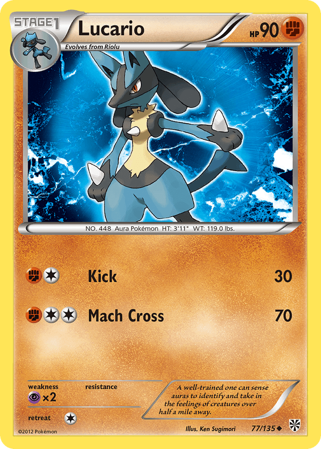 Carta Lucario 77/135 do set Plasma Storm — Pokémon TCG | Bynx