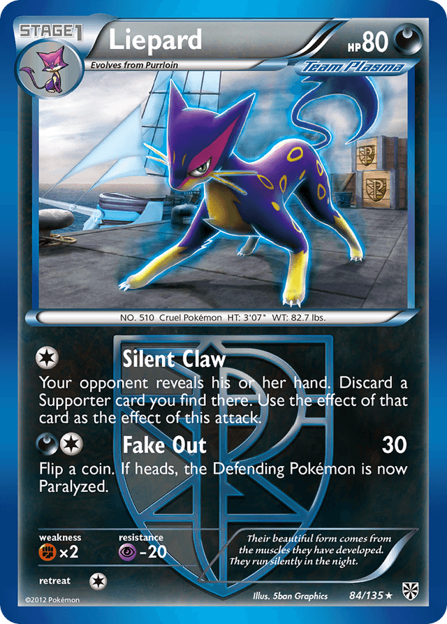 Carta Liepard 84/135 do set Plasma Storm — Pokémon TCG | Bynx
