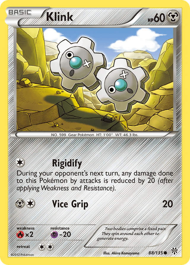 Carta Klink 88/135 do set Plasma Storm — Pokémon TCG | Bynx