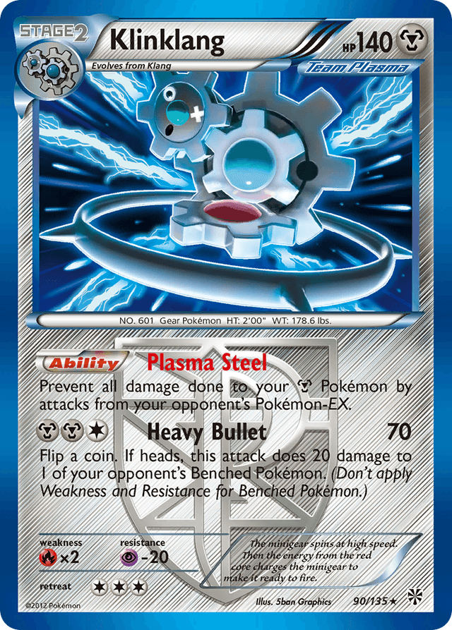 Carta Klinklang 90/135 do set Plasma Storm — Pokémon TCG | Bynx