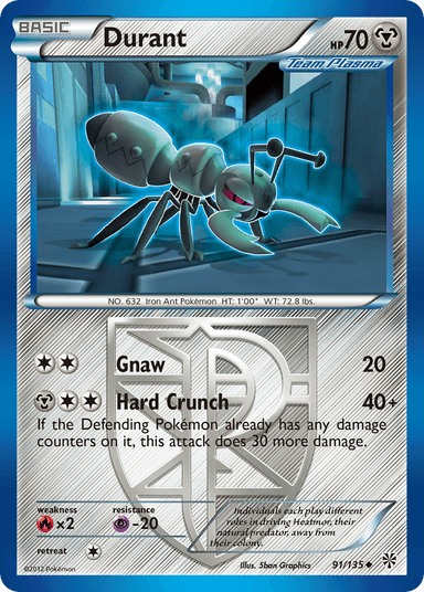 Carta Durant 91/135 do set Plasma Storm — Pokémon TCG | Bynx