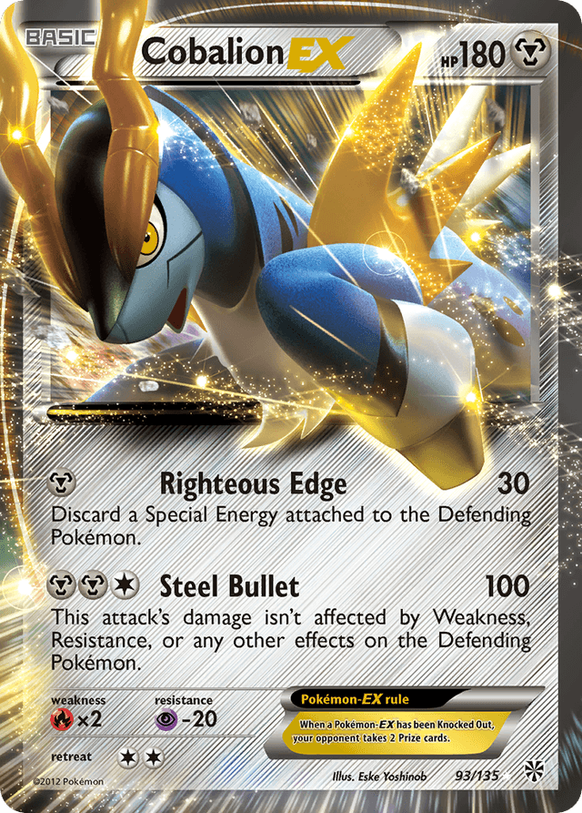 Carta Cobalion-EX 93/135 do set Plasma Storm — Pokémon TCG | Bynx