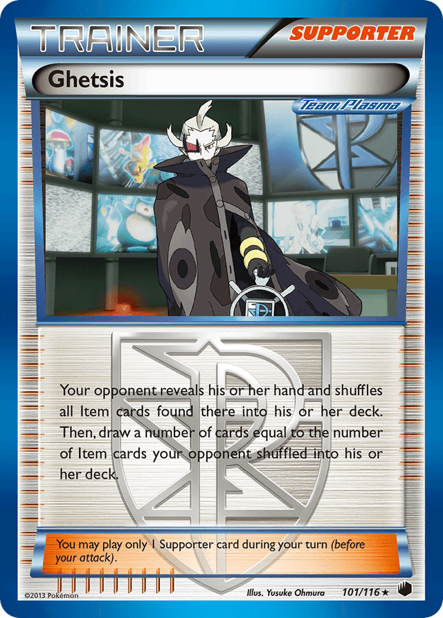 Carta Ghetsis 101/116 do set Plasma Freeze — Pokémon TCG | Bynx
