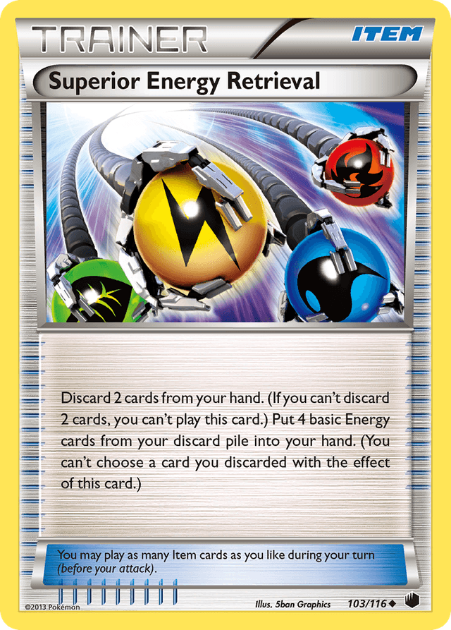 Carta Superior Energy Retrieval 103/116 do set Plasma Freeze — Pokémon TCG | Bynx