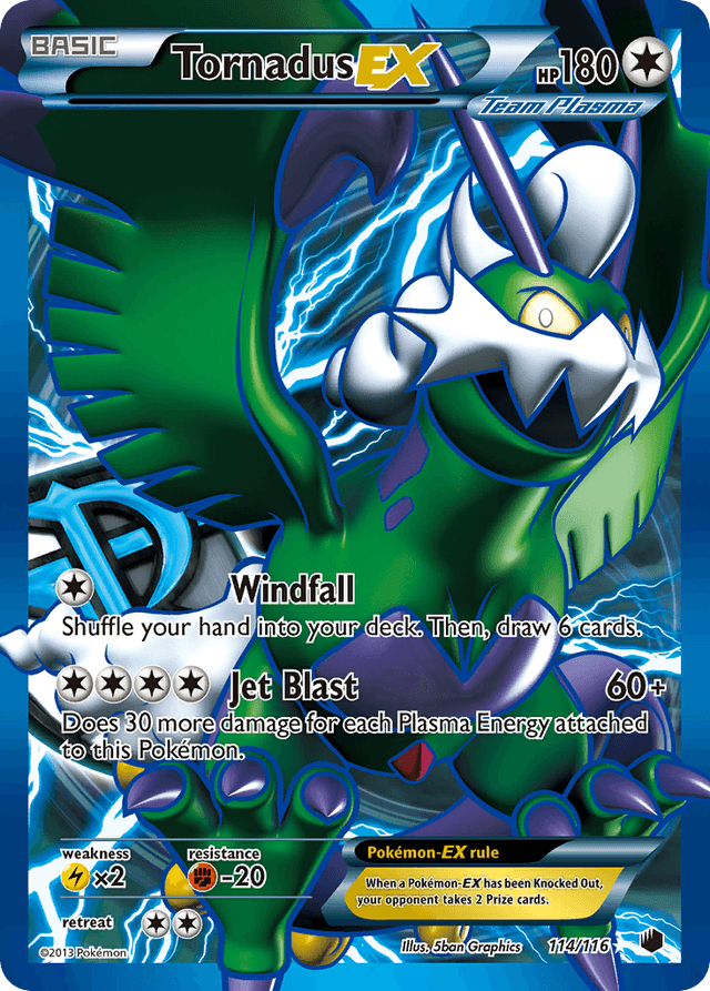 Carta Tornadus-EX 114/116 do set Plasma Freeze — Pokémon TCG | Bynx
