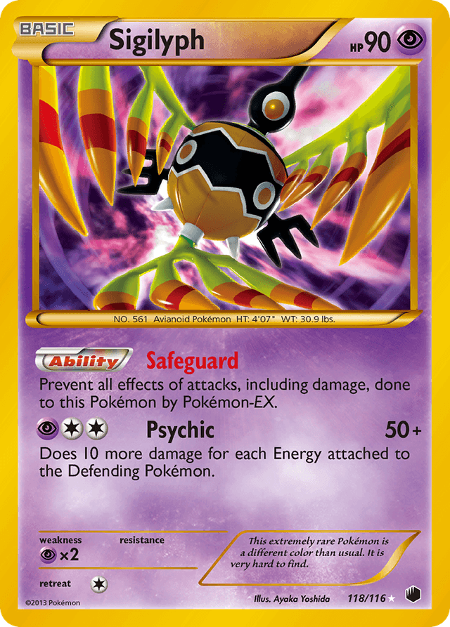 Carta Sigilyph 118/116 do set Plasma Freeze — Pokémon TCG | Bynx