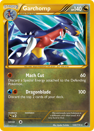 Carta Garchomp 120/116 do set Plasma Freeze — Pokémon TCG | Bynx
