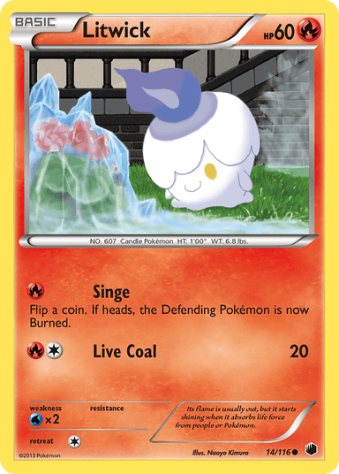 Carta Litwick 14/116 do set Plasma Freeze — Pokémon TCG | Bynx