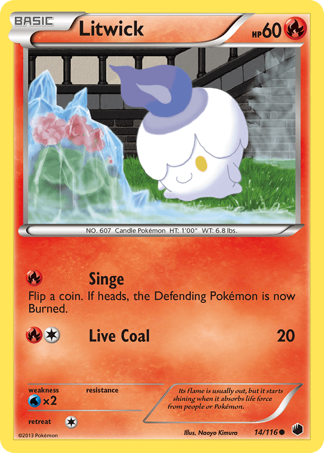 Carta Litwick 14/116 do set Plasma Freeze — Pokémon TCG | Bynx