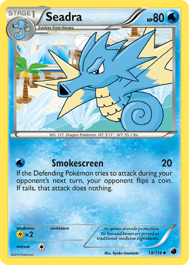 Carta Seadra 19/116 do set Plasma Freeze — Pokémon TCG | Bynx